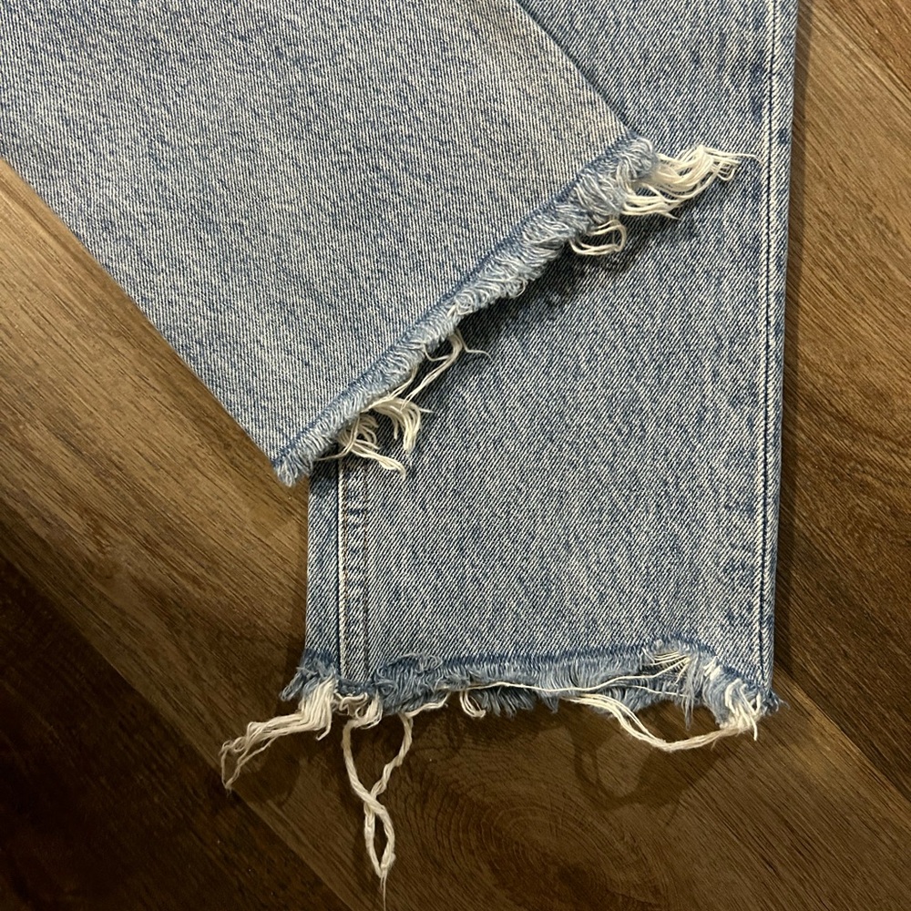Agolde Riley High Rise Straight Crop Jeans - Picture 4 of 5